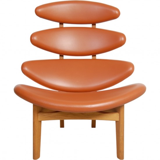 For Sale | Poul M. Volther Corona chair in cognac aniline leather